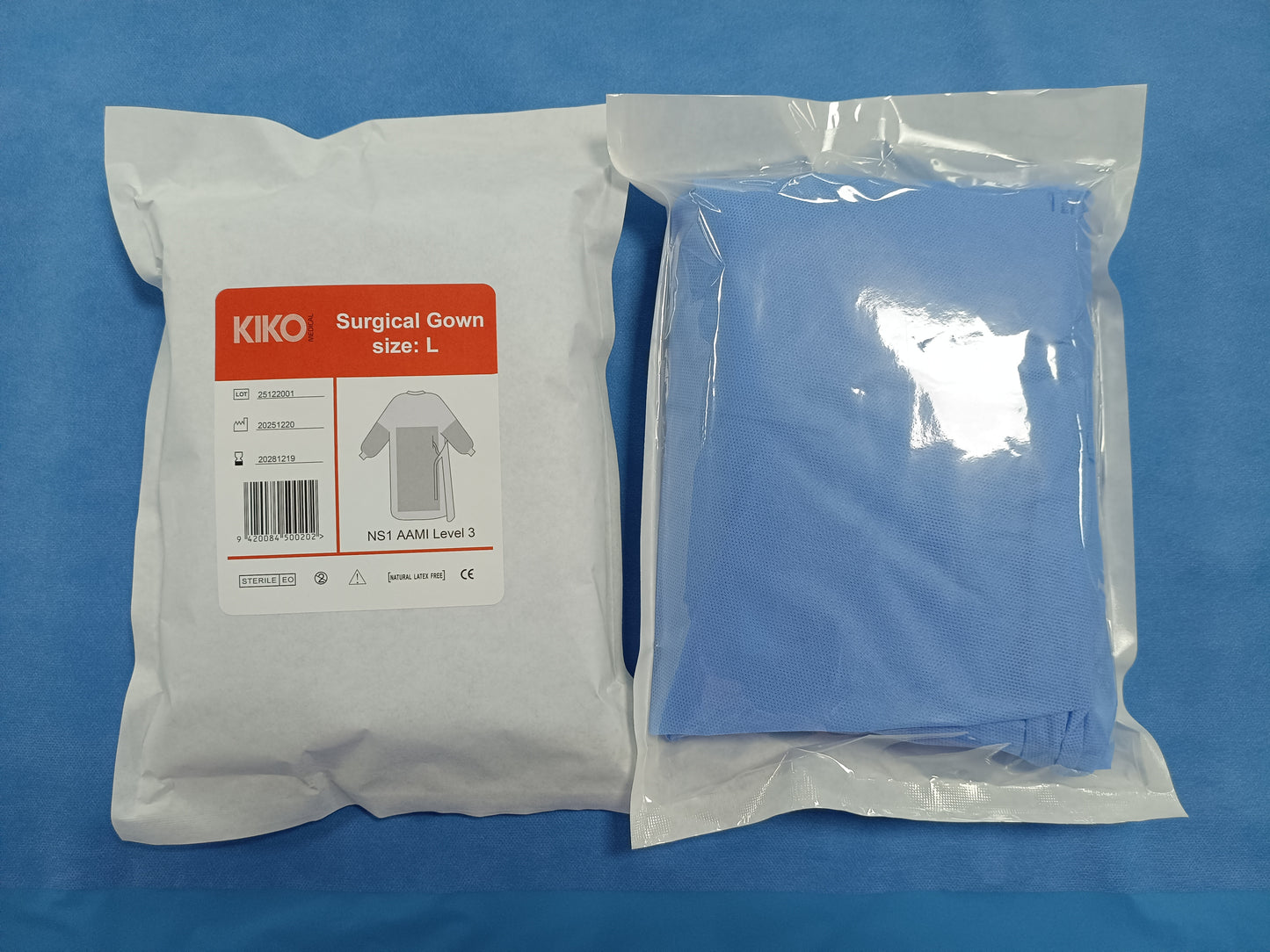 AAMI NS1 Level 3 Sterilized Surgical Gown 50pcs per carton